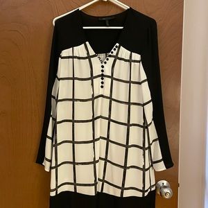 Bcbg. Included a tan slip built into dress.